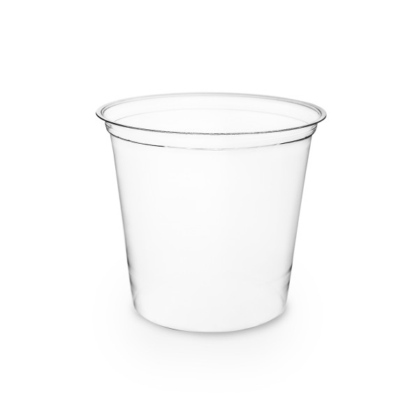 CF-DC-24 Vegware™ Compostable Clear Round Deli Containers (24-oz) 